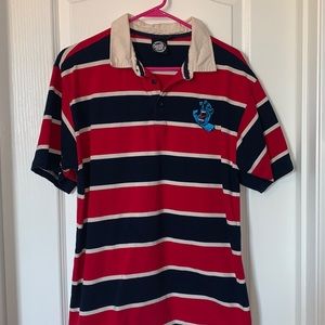 Santa Cruz button up screaming hand T-shirt